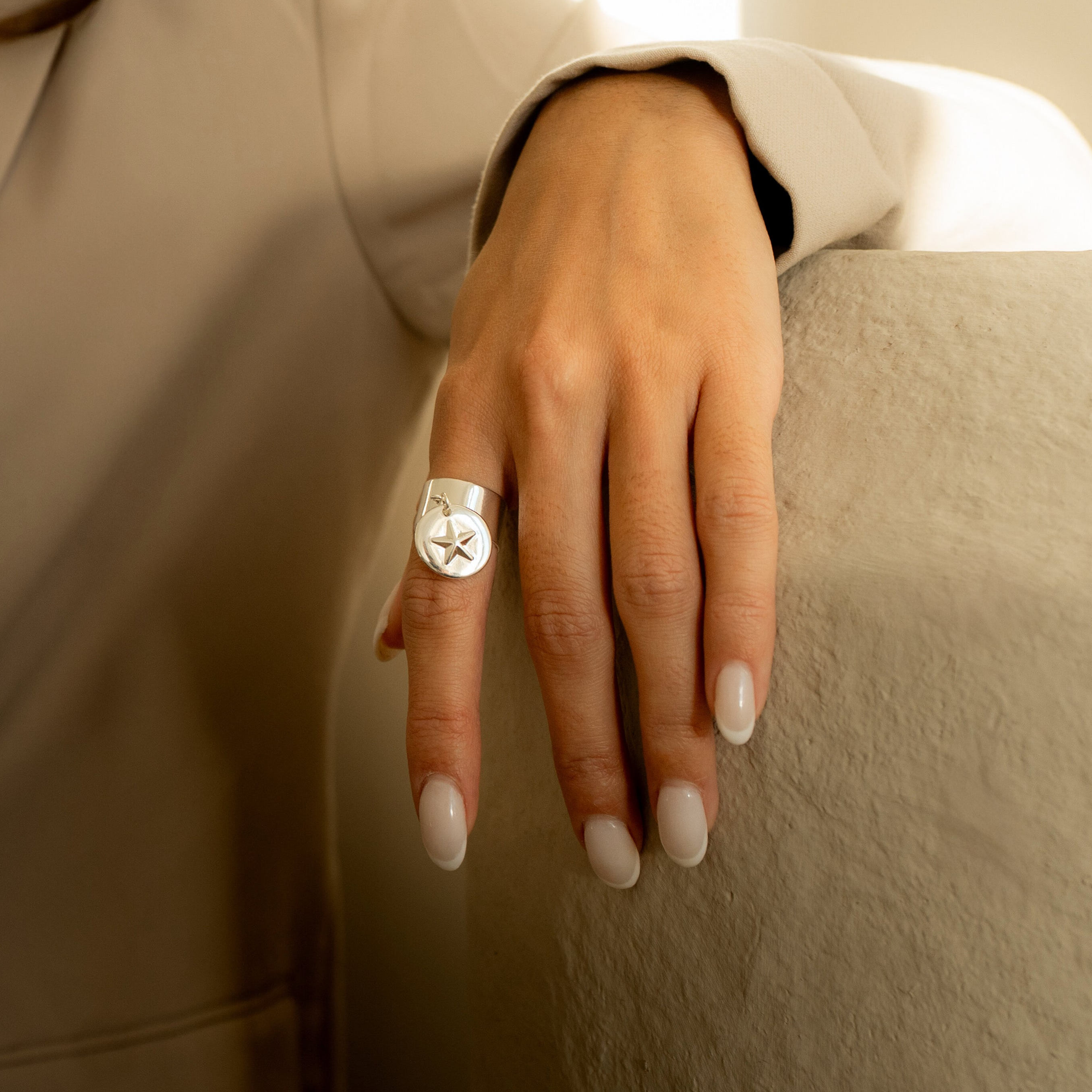 Bague pampille étoile