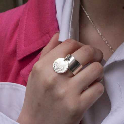 Bague pampille soleil